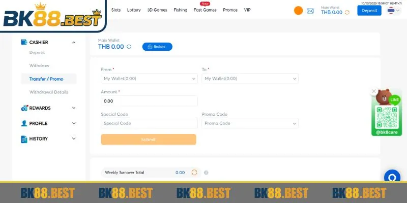 Thực hiện nạp tiền BK88 với nhiều ưu điểm