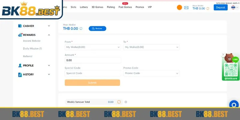 Cách thực hiện rút tiền BK88 không quá khó